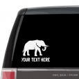 Elephant Custom (or not) Car Window Decal
