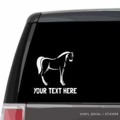 Horse Custom (or not) Car Window Decal