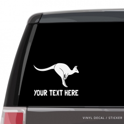 Kangaroo Custom (or not) Car Window Decal