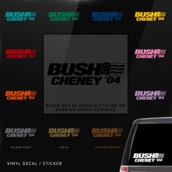 Bush Cheney Car Window Decal