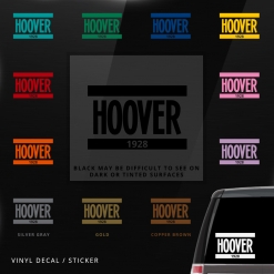 Hoover Car Window Decal
