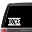 Hoover Car Window Decal