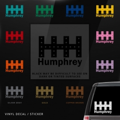Humphrey Car Window Decal