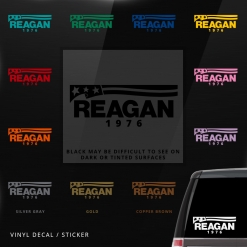 Ronald Reagan Bush Car Window Decal