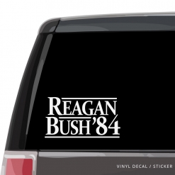 Ronald Reagan Bush Car Window Decal
