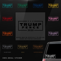 Trump Pence 2020 Vinyl Sticker