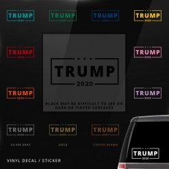 Trump 2020 Car Window Decal