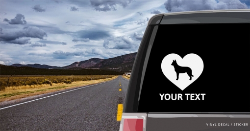Beauceron Heart Sticker