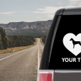German Pinscher Heart Sticker