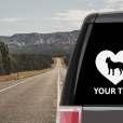 Presa Canario Heart Sticker