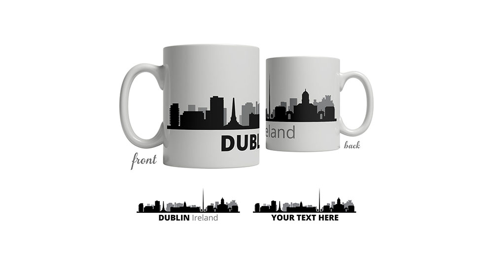 Dublin Skyline Coffee Mug Custom Gifts Etc.