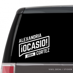 Alexandria Ocasio-Cortez Car Window Decal
